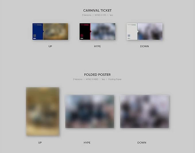 EN HYPEN BORDER : CARNIVAL (HYPE Version) The 2nd Mini Album KPOP CD+Folded Poster+Lenticular Card+Photocard+Photobook+Carnival Ticket+Signature Sticker+Lyric Book
