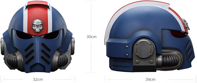 JOYTOY Warhammer 40K Action Figure 1/18 Ultramarines Lieutenant Titus' MKX Helmet Collection Models Birthday Gifts