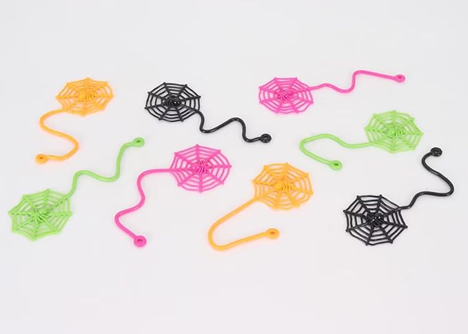 24PCS Sticky Hands Toys for Kids, Stretchy Goodie Bag Stuffers Toy for Party Favor Supplies, Sticky Toys for Boys Girls Classroom Prizes (6cweb sticky)