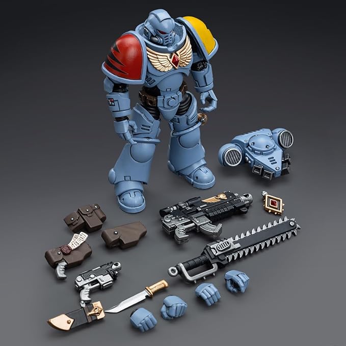 JOYTOY 1/18 Warhammer 40,000 Action Figure Space Wolves Intercessors, Warhammer 40K, Collection Model 4.2inch