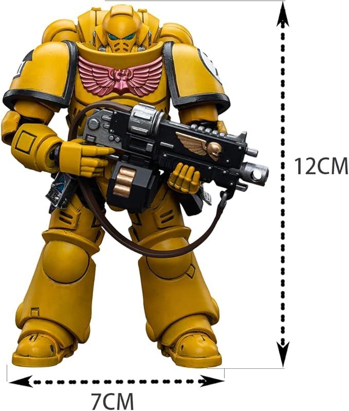 JOYTOY 1/18 Warhammer 40,000 Action Figure Imperial Fists Intercessors Collection Model Birthday Gifts,JT6656