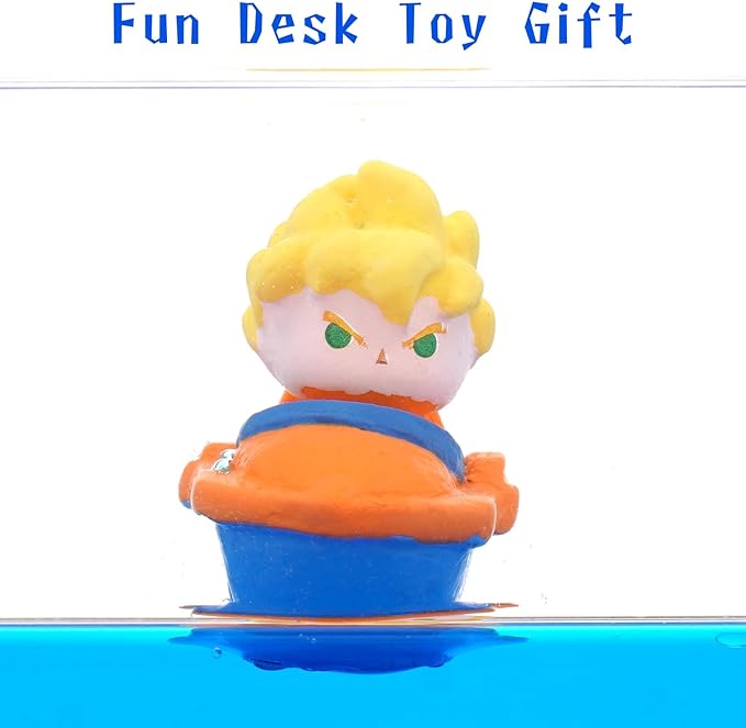 Anime Figure Merch Unsinkable Ship Model Boat in a Bottle Box,Non Sinking Acrylic Cruise Ship Fluid Drift Bottle Desk for Decor Ornament Fans Gifts (C)