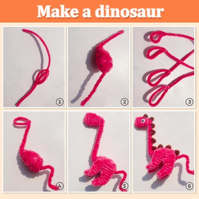 1000pcs Pipe Cleaners, Pipe Cleaners for Crafts, Craft Supplies Multicolor Chenille Stems for Art&Craft Christmas DIY Projects(12inch*6mm,20colors)