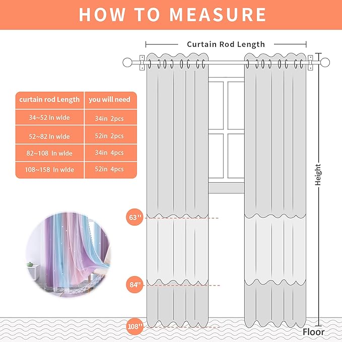 XiDi Kids Blackout Curtains for Bedroom 96 Inches Long 2 Panels Set Cute Pink Grommet Window Treatment Darpes Princess Nursery Unicorn Rainbow Curtains for Girl Room Deocr Pink Purple 42x96