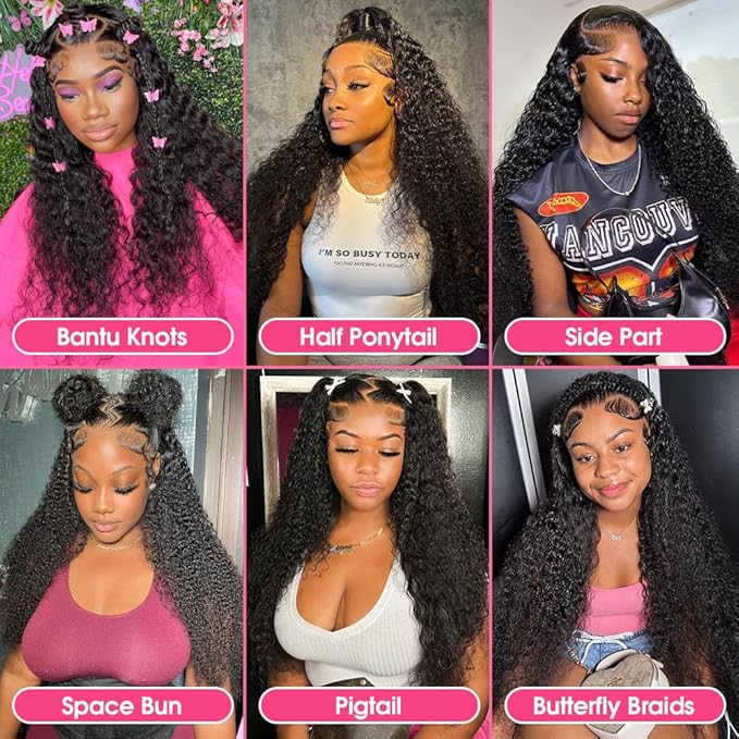 13x6 Water Wave Lace Front Wigs Human Hair Pre Plucked Bleached Knots 200 Density Wet And Wavy Glueless Wigs Human Hair 30 Inch Hd Lace Frontal Wig With Baby Hair