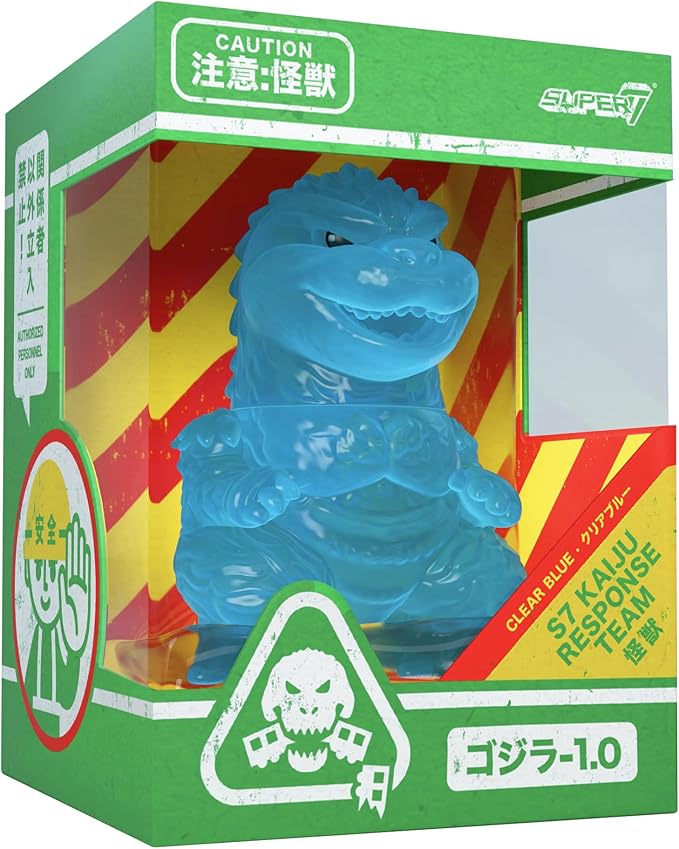 Super7 Fun! Fun! Toho Godzilla Minus One (Clear Blue) Vinyl Figure - 5" Toho Godzilla Action Figure - Classic Movie Collectibles and Retro Toys