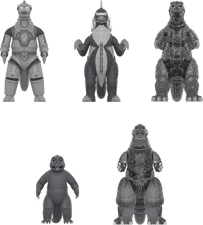 Super7 Toho Godzilla Blind Box Flat - (12 Pack) 3.75" Toho Godzilla Action Figures Classic Cartoon Collectibles and Retro Toys