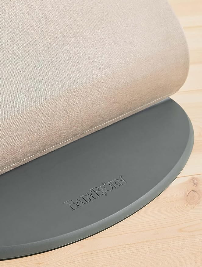 BabyBjörn Bouncer Bliss, Sand Gray, Woven, Classic Quilt | 2-in-1 Adjustable Baby Bouncer Seat and Toddler Chair, Newborn to Toddler (8-29 lbs), 4 Positions, Lightweight & Portable