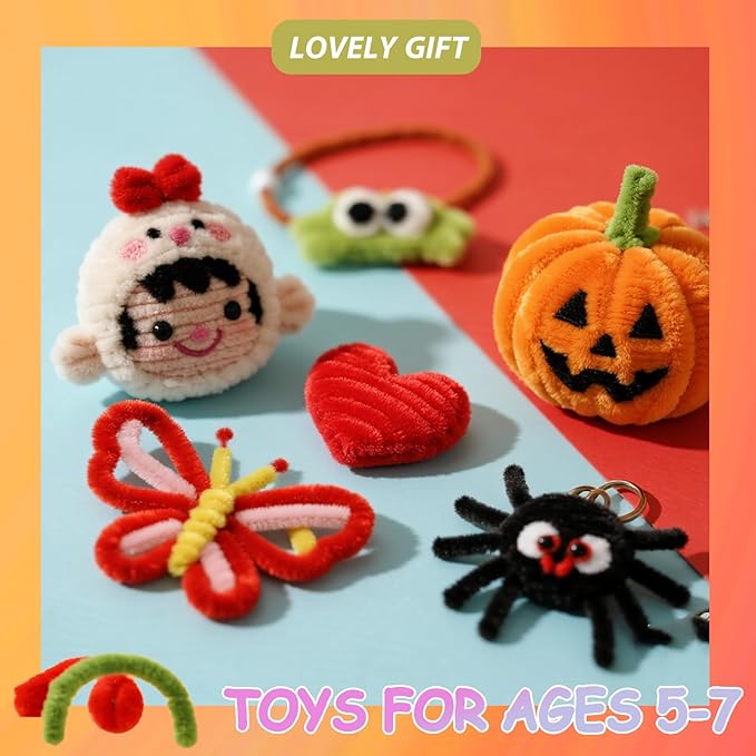 Beige Pipe Cleaners,Arts & Crafts 200pcs Chenille Stems,Pipe Cleaner Crafts for Girls 8-12,Christmas Gifts,DIY Decor Ccrafts for Adults,Art and Craft Supplies, Arts and Crafts,Limpia Pipas