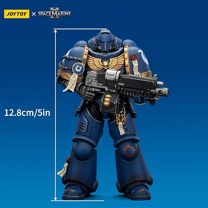 JOYTOY Warhammer 40k Action Figure 1:18 Scale 5.0inch Space Marines Ultramarines Brother Chairon-Collectors Edition Anime Figures for Collectible and Displayable Model