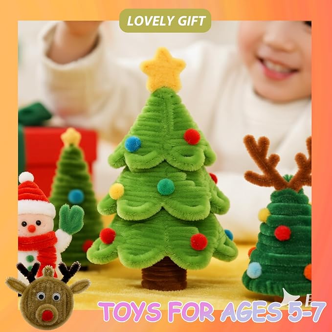 Moss Green Pipe Cleaner Craft Bulk,Thick Fuzzy Chenille Stem Pipe Cleaners for DIY Craft Projects and Decorations,200PCS Chenille Stems,Art and Craft Supplies,Saint Patrick's Day/Christmas Decor