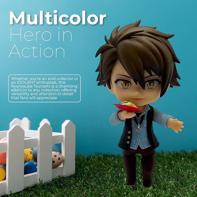 Ryunosuke-Tsunashi Action Figure, from GoodSmile Company Multicolor Includes Goya Chanpuru & Awamori Glass Collectible Anime Figure