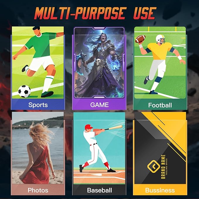 600ct Matte Card Sleeves - Premium Card Protectors for Trading Cards, MTG, TCG,Magic, and Collectible Card Games - Soft Touch Finish for Smooth Shuffling and Handling