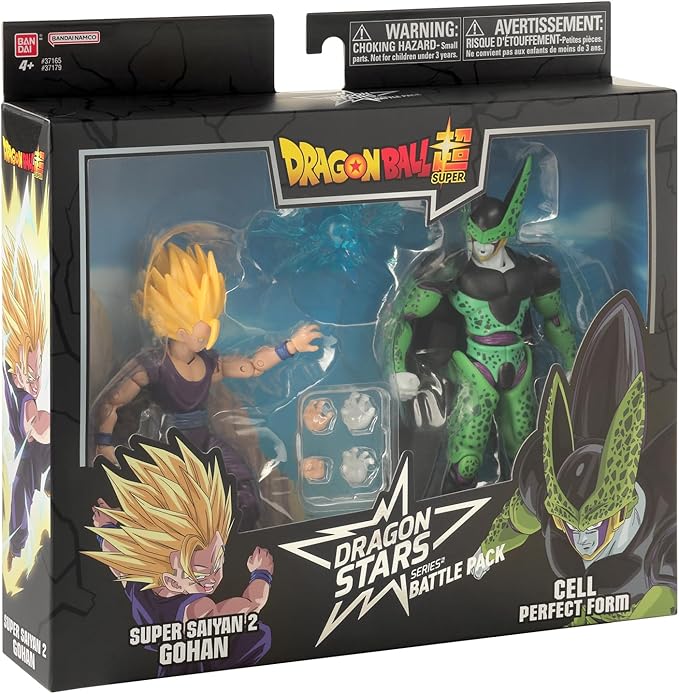 Dragon Stars Series - Dragon Ball Super - Super Saiyan 2 Gohan vs. Cell Battle Pack Action Figure Set