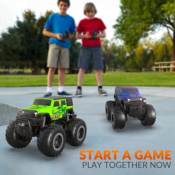 STEMTRON Amphibious Remote Control Car Toys for Boys 2.4GHz 1:16 All Terrain Off-Road RC Car Waterproof RC Monster Truck Kids Pool Toys Remote Control Boat Gifts for Kids Boys