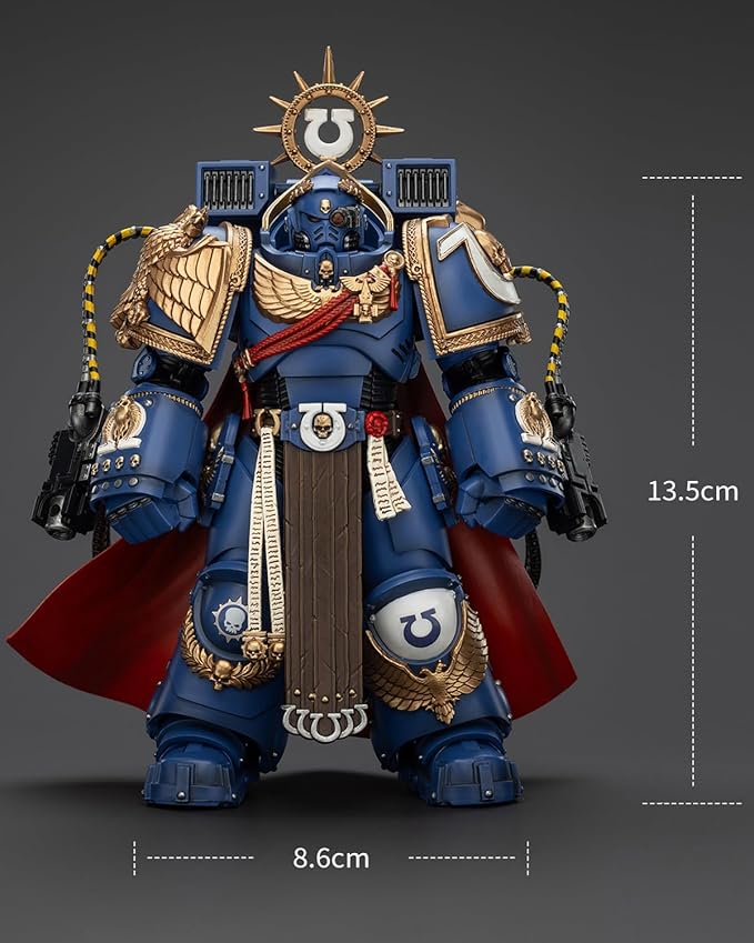 JoyToy 40K Genuine License 1:18 Action Figure, Ultramarines Marneus Calgar, Chapter Master with MKX Gravis Armour and Gauntlets of Ultramar