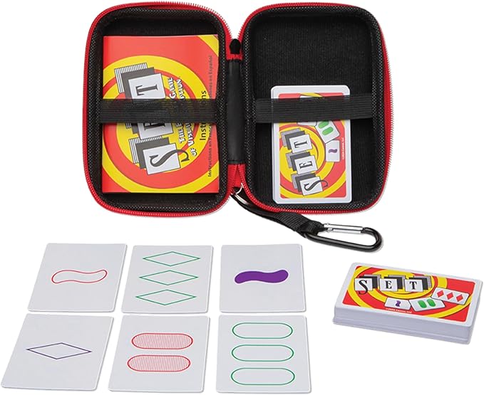 PlayMonster Set Card Games for Kids - Travel Case Bundle, Cards Included, Fun Family Games, Travel, Memory, Learning, Multi-Player, Ages 6+