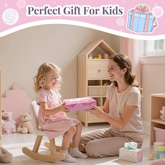 BABESIDE 10 Pcs Baby Doll Diaper Bag Set, Reborn Baby Doll Accessories Set with 2-in-1 Diaper Bag Changing Pad and Baby Dolls Bath Set for Kids Pretend Play Toys, Pink