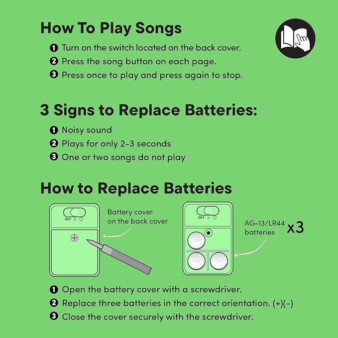 Jesus Loves Me Christian Sound Books for Kids - 6 Bible Songs - Christmas, Baptism, Christening, Dedication Gifts for Boys and Girls - Religious Toys, Music Books for Toddlers 1-3