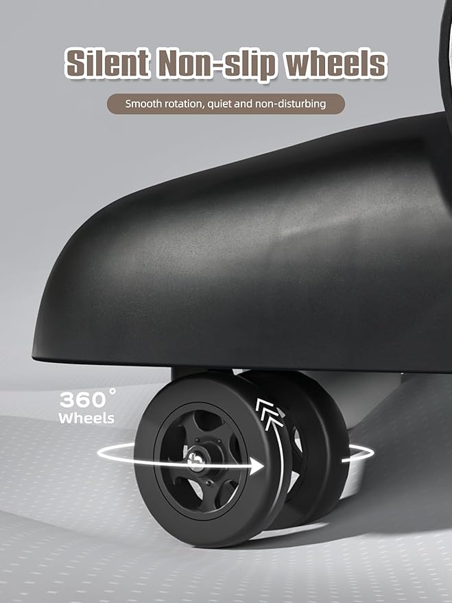 Music and Lights Baby Walker with Wheels, 6 in 1 Baby Activity Center w/Ergonomic backrest Design, Baby Walkers for Boys w/Foot Pads, Music Bouncer Walkers for Boys Girls Babies 6-18 Months, Black