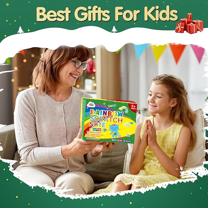 ZMLM Rainbow Scratch Party Favors Kids: Classroom Birthday Gifts Toy Bulk Scratch Art Notebook 24 Pack Goodie Bags Stuffers Girls Boys Classroom Prizes Student School Art Craft Stocking Stuffers