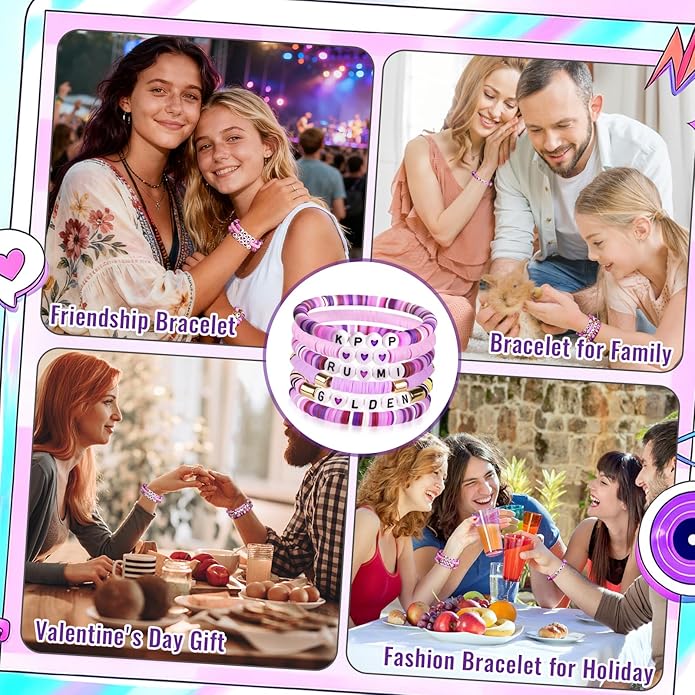 Korea-pop Bracelet for Women, Korea-Pop Bracelet Jewelry Birthday Gift for Fans, Christmas Gifts Cosplay Outfits Decor