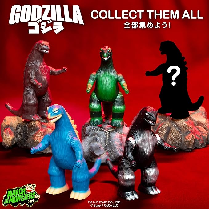 Super7 Toho Marusan Godzilla Blind Box - (12 Pack) 3.75" Toho Godzilla Action Figures Classic Movie Monster Collectibles and Retro Toys