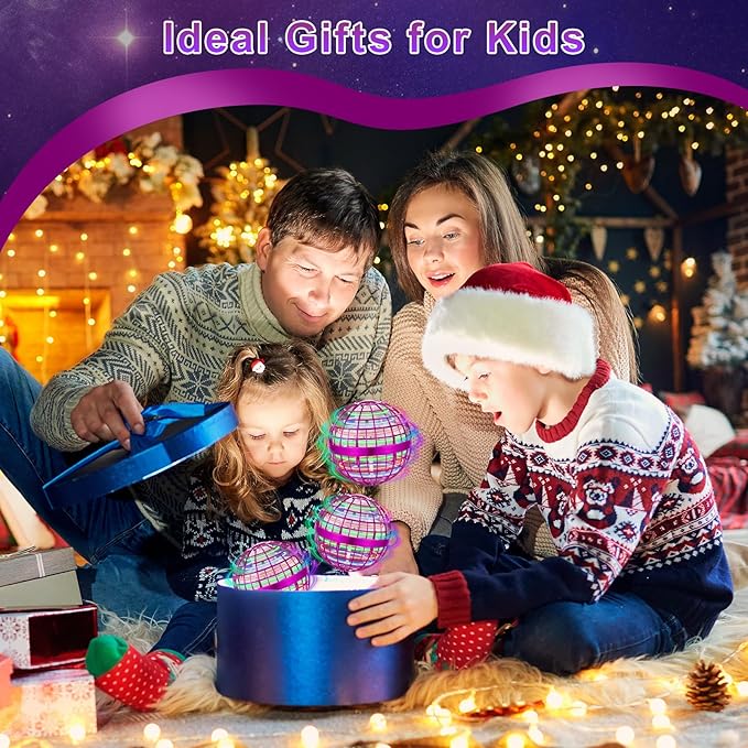 OFUN Flying Orb Ball Toys 2025 - Hover Ball Cosmic Globe Boomerang, Hand Controlled Drone Orbit, Cool Spinning Outdoor Toys Gifts for 6 7 8 9 10+ Year Old Boys Girls Teens Adults