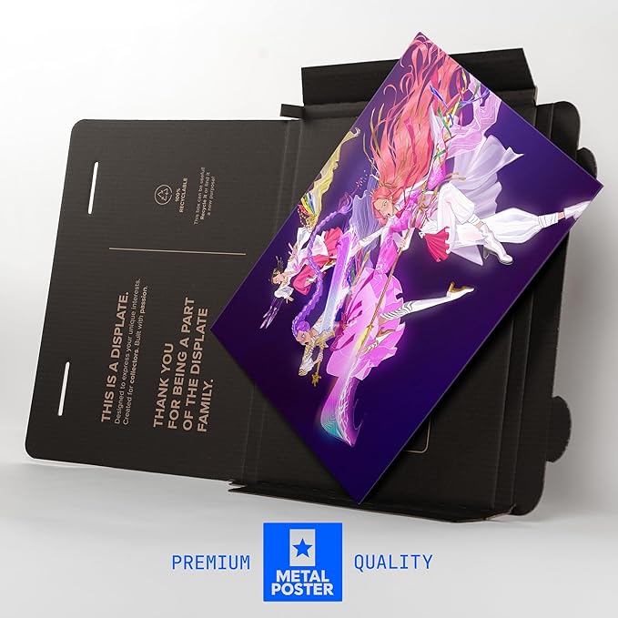Displate Metal Poster KPop Demon Hunters - Icons of the Screen - Vibrant KPop Girls - Huntrix Kpop Merch - Collectible Gift - Room Decorations Wall Art Decor Gifts Movie Posters - 12.6x17.7 in