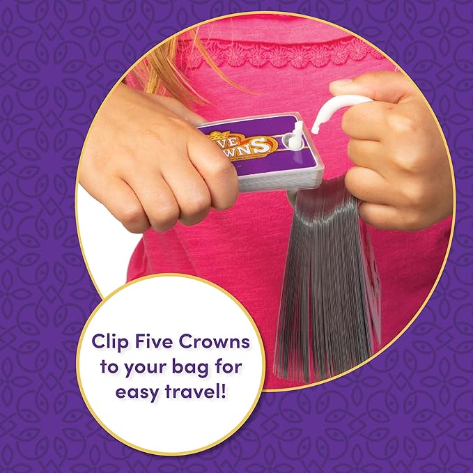 PlayMonster Five Crowns Waterproof Cards Games – Pool, Summer Toys, Pool Games, Family Game Night, The Game isn’t Over Until The Kings Go Wild!, 5 Suited Rummy Style Card Game, Ages 8+