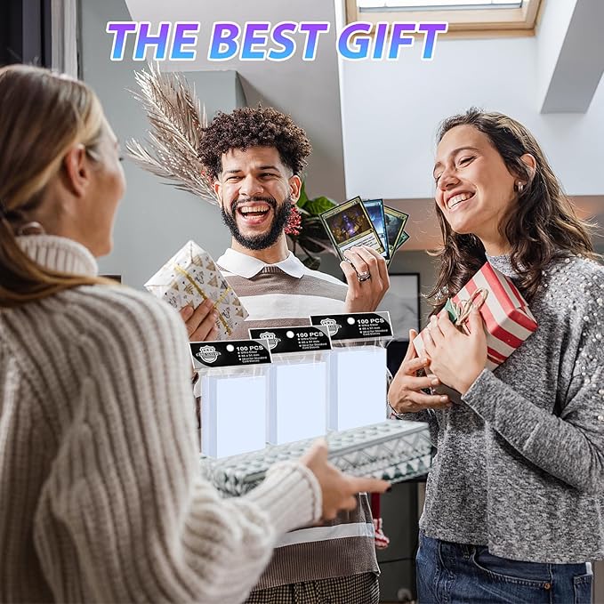 600 Counts Standard Clear Card Sleeves, 66x91mm Premium PP Plastic Protectors for Trading Cards, MTG, Magic, Sports Cards & Photo Storage