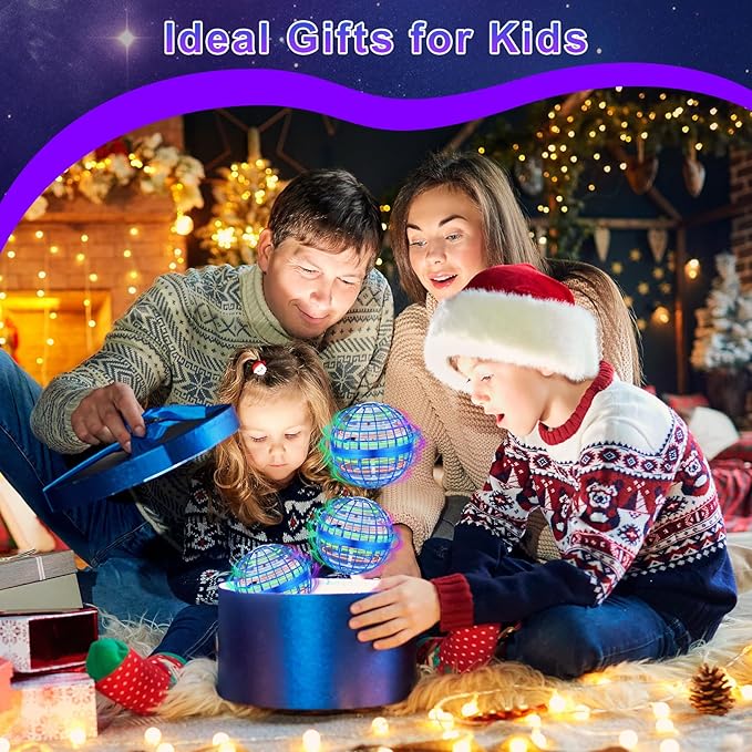 OFUN Flying Orb Ball Toys 2025 - Hover Ball Cosmic Globe Boomerang, Hand Controlled Drone Orbit, Cool Spinning Outdoor Toys Gifts for 6 7 8 9 10+ Year Old Boys Girls Teens Christmas Stocking Stuffers