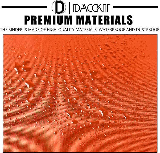 Premium 2000 Pocket Card Binder - 20 Pocket Trading Card Binder with Sleeves Fits 2000 Cards, Ringless Card Album for TCG - Model A,Bright Orange