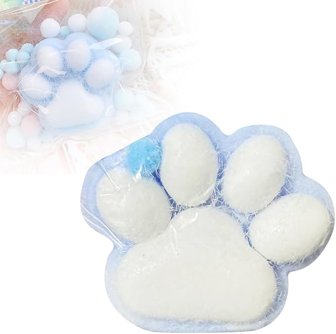 Cat Paw Squeeze Toys, 2026 New Cat Paw Fidget Toy, Soft Cat Paw Sensory Toy for Desk, Cute Cat Paw Squishy for Stress Relief (Style-C)