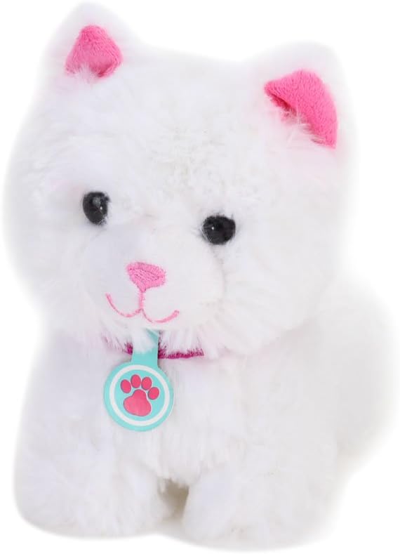 Sophia's 18" Doll 10 pc. White Plush Kitten, Carrier, and Accessories
