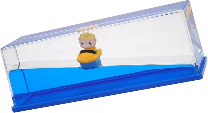 Anime Figures Unsinkable Ship Model Pirate Boat in a Bottle Box，Non Sinking Anime Merch Acrylic Cruise Ship Fluid Drift Bottle Desk for Decor Ornament Fans Gifts (D)