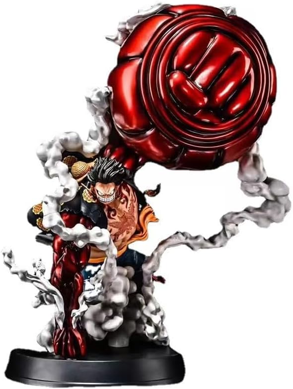 Luffy Action Figure, 8.6 Inch Monkey D. Luffy Gear 4 Anime Figures PVC Character Model Toys Collectible Statue Creative Gift for Boys and Girls