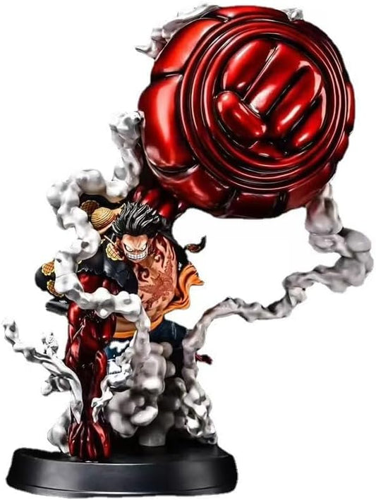 Luffy Action Figure, 8.6 Inch Monkey D. Luffy Gear 4 Anime Figures PVC Character Model Toys Collectible Statue Creative Gift for Boys and Girls