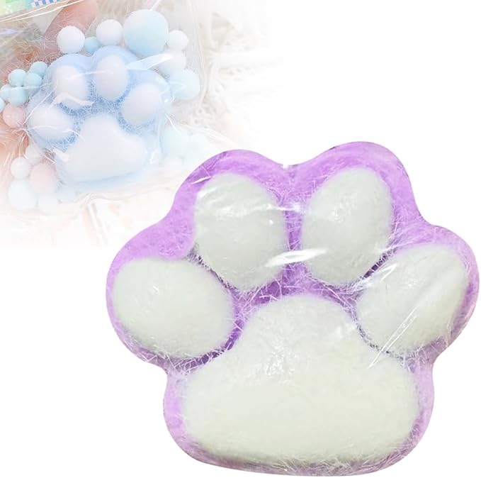 Cat Paw Squeeze Toys, 2026 New Cat Paw Fidget Toy, Soft Cat Paw Sensory Toy for Desk, Cute Cat Paw Squishy for Stress Relief (Style-D)