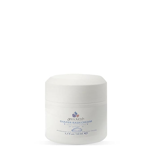 Gew’n Kirish Diaper Rash Cream – Zinc Oxide Barrier with Lavender & Grape Seed Extract | 100% Natural, Hypoallergenic, Vegan & Baby-Safe Formula, 1.7 oz (50ml)