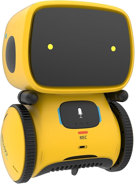 98K Robot Toys for Girls and Boys Rechargeable, Voice and Touch Sensor Robots Interactive Talking Smart Partner and Teacher with Singing, Dancing, Repeating, Toy Gifts for Kids Age 3 and Up