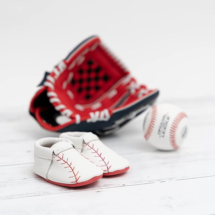 BirdRock Baby Fringeless Moccasins - Genuine Leather Boys and Girls Shoes for Newborns, Infants, Babies, Toddlers