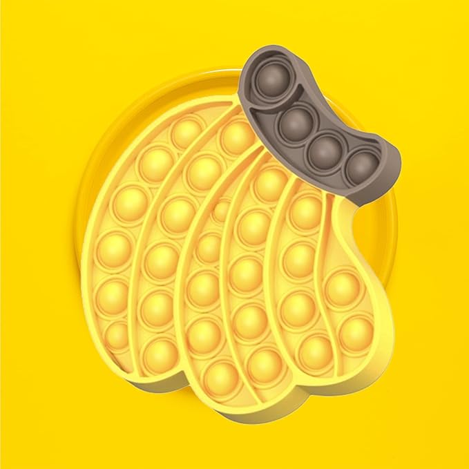 QETRABONE Fidget Sensory Bubble Stress Toy, Fidget Push Toy for Adults, Silicone Fidget Stress Toys for Autistic Adult Squeeze Toy Autism (Banana+Avocado+Watermelon)