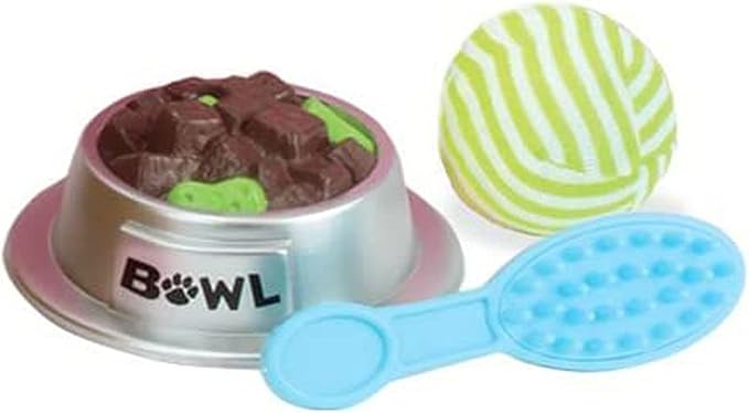 Sophia's 18" Doll 8 pc. Golden Brown Plush Puppy Dog, Carrier, and Accessories Set