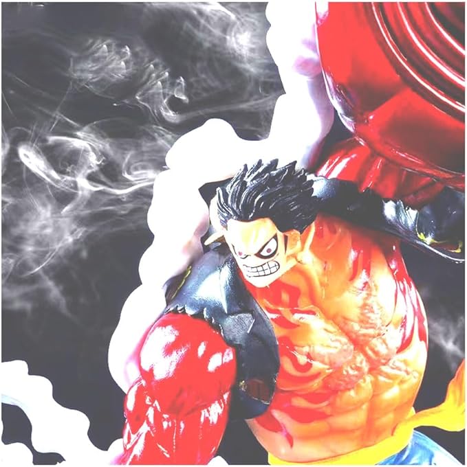 Luffy Action Figure, 8.6 Inch Monkey D. Luffy Gear 4 Anime Figures PVC Character Model Toys Collectible Statue Creative Gift for Boys and Girls