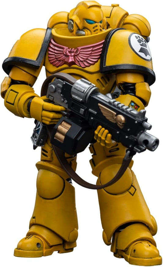 JOYTOY 1/18 Warhammer 40,000 Action Figure Imperial Fists Intercessors Collection Model Birthday Gifts，JT6656