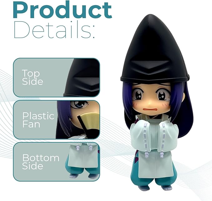 Good Smile Hikaru no Go: Fujiwara-no-Sai NEN-doroid Action Figure, Multicolor, Rare Historic Collectible, Heian era Go Master, Collectible