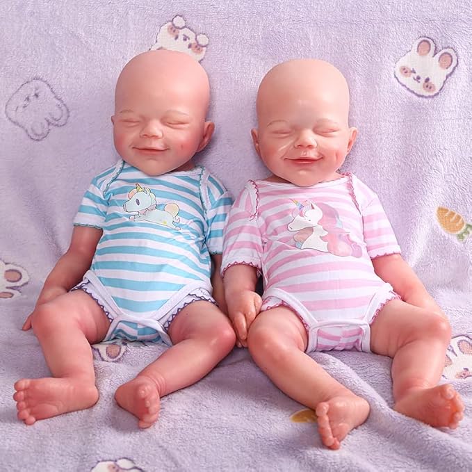 18.5 inch Realistic Full Silicone Baby Doll Can Drink Water, Lifelike Reborn Baby Dolls, Toy, and Collectible Bald Boy (Drinkable Boy)