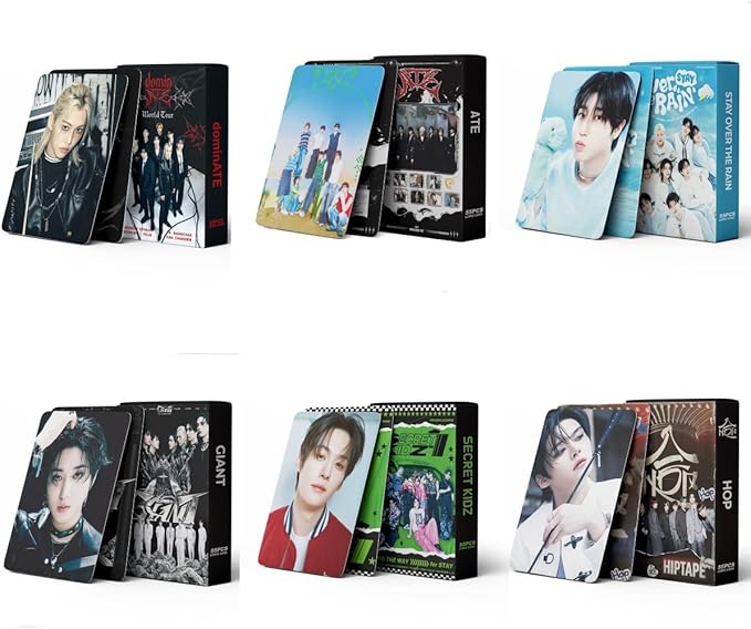 6 PACK/330PCS Skz Photocards Set Stay Lomo Card Set Merch Stray Fans Gifts