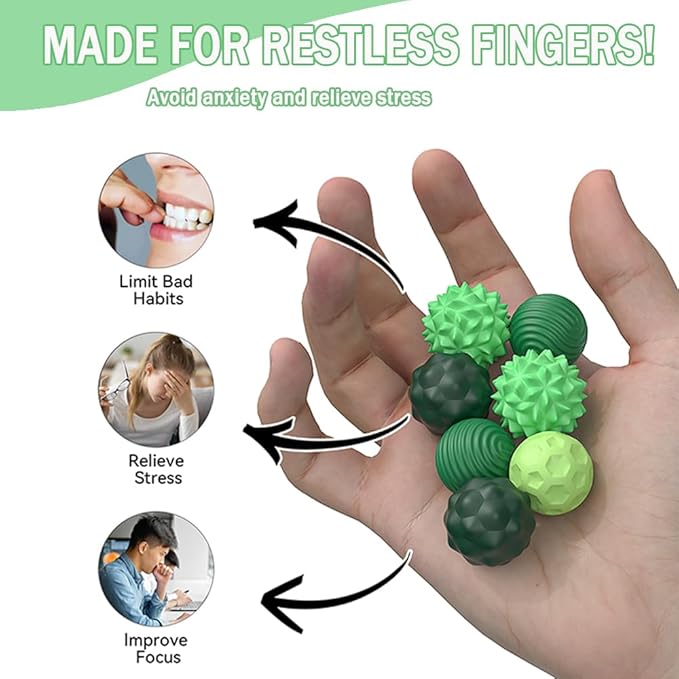 Magnetic Fidget Balls Toys, Silicone Sensory Stress Relief Toy for Adults,Teens with Autism, Anxiety, ADHD, Fidget Magnets & Magnetic Toy Fun Gift